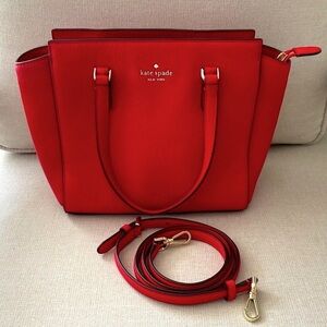 Kate Spade Vibrant Red Tote Bag